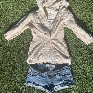 Abercrombie and fitch jeans shorts
